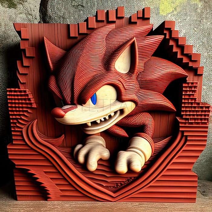 3D model Sonic the Hedgehog 2 Knuckles game (STL)